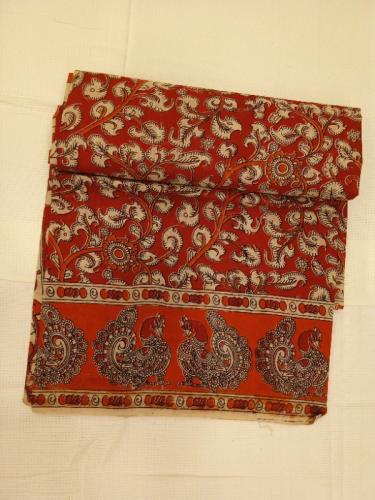 KALAMKARI PRINTED COTTON SAREE